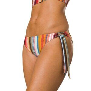 PrAna Swim Womens XL Baja Stripe Atalia Bikini Swim Bottoms NWT